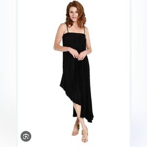 MILLY Stretch Silk Pleated Irene Dress